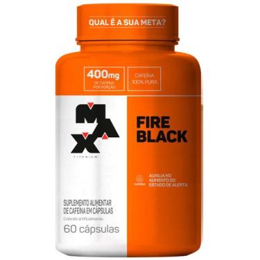 Imagem de Termogenico ultimate fire black 60 caps cafeina max titanium