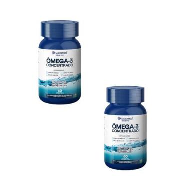 Imagem de 2 Ômega 3 1360mg Alta Concentração De Epa Dha 60 Cápsulas - Luciomed