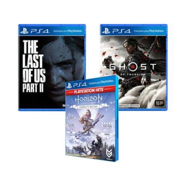 Imagem de Ghost of Tsushima para PS4 + The Last of Us - Part II + Horizon Zero D
