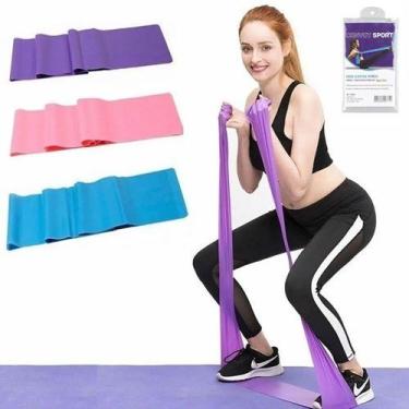 Imagem de Faixa Elástica Fitness Yins Convoy Sport - Cores Sortidas, Colorido, Ú