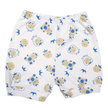 Imagem de Short Bebê Estampado Com Punho em Algodão Enxoval  - Koala Baby, Azul,