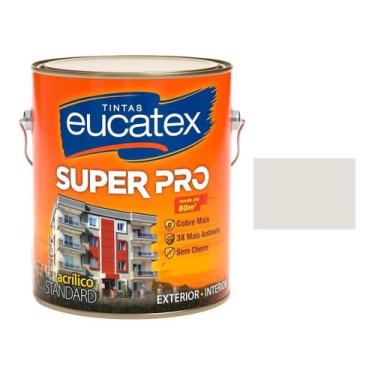 Imagem de Eucatex Semi Brilho Super Pro Acrilico Lavável Gelo 3,6lt