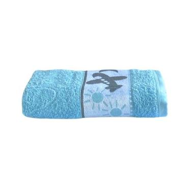 Imagem de Toalha De Banho Avulsa Infantil Azul Royal Algodão Puppy - ENTROU COMP