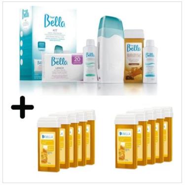 Imagem de Kit Depilação Roll-on Bivolt Depil Bellla + 10 Cera Refil - DepilBella