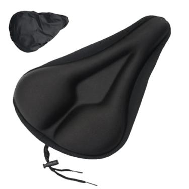 Imagem de Almofada de assento de bicicleta – Capa de assento de bicicleta acolchoada de gel para homens e mulheres, confortável, assento de bicicleta extra macio compatível com Peloton, ambientes externos e
