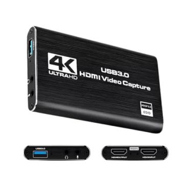 Imagem de Placa Captura Vídeo 4k Full Hd 1080p 60fps Hdmi Para Usb 3.0