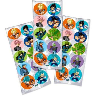 Imagem de 30 Adesivos Dragon ball redondo decoração festa - festcolor
