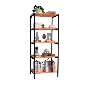 Imagem de Estante Multiuso 05 Prateleiras Pará Industrial Preto/Demolição - Pall