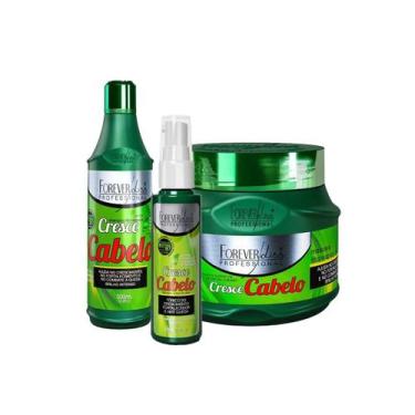 Imagem de Kit Cresce Cabelo Shampoo Máscara e Tônico Forever Liss - Forever Liss