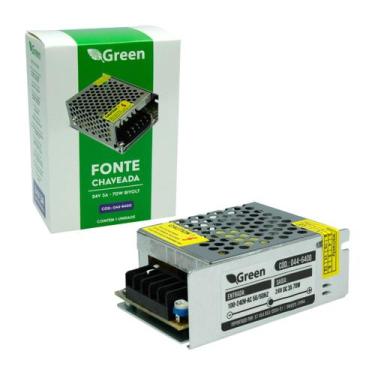 Imagem de Fonte Colmeia Chaveada Estabilizada Bivolt 24v 3a 70w Real - GREEN, 04