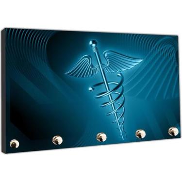 Imagem de Porta Chaves Medicina Consultórios Médicos Salas Organizador Chaveiro 