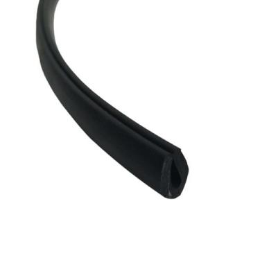 Imagem de Rolo de 50 Metros Perfil Borracha EPDM Debrum Tipo U 9mm Acabamento Lo