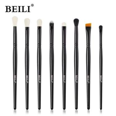 Imagem de Kit Pincéis De Maquiagem BEILI 08 PÇS Profissional Pó, Sombra Cabelo S