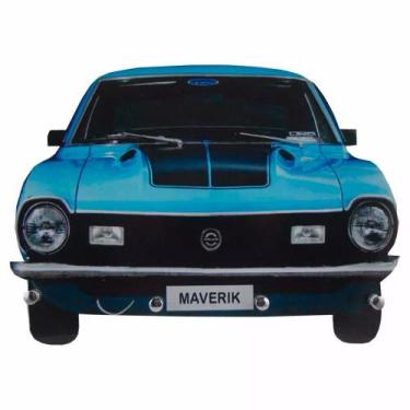 Imagem de Porta Chaves de Parede Retro Vintage Decor - Maverik Azul - Retrofenna