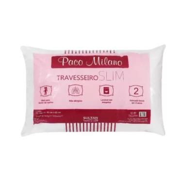 Imagem de Travesseiro slim paco milano sultan 45 cm x65 cm 280g