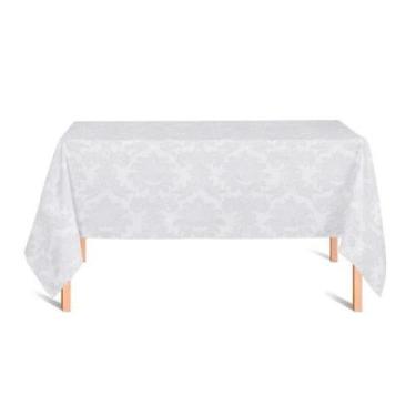 Imagem de Toalha de Mesa 6 Lugares 1,60x2,00 Jacquard Medalhão Adamascado Retang