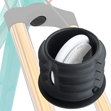 Imagem de TagVault Mountain Bike – Suporte de garfo oculto AirTag | ou tubos de cabeça cônica | Anti-roubo, ultra-seguro | Laboratório de elevação (pacote com 2)