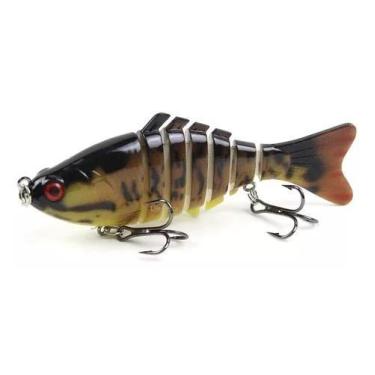 Imagem de Isca Pesca Artificial Superficíe Meia Água Articulada 10Cm Traíra Lamb
