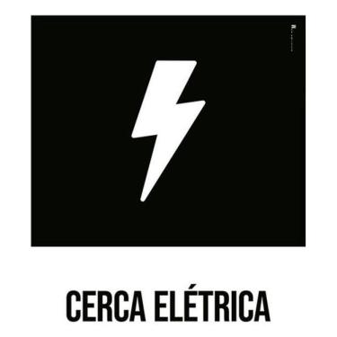 Imagem de Kit 3 Placas Desenho - Cerca Elétrica