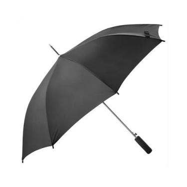 Imagem de Guarda Chuva Reforçado Automático Preto Cabo Reto - ELITE