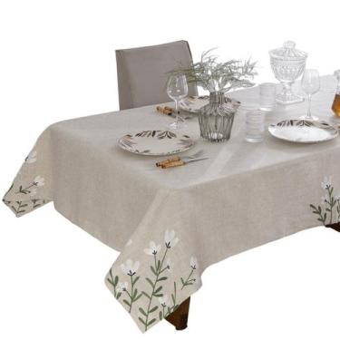 Imagem de Toalha de Mesa Bordada 8 Lugares Austrália Atelie Jolitex