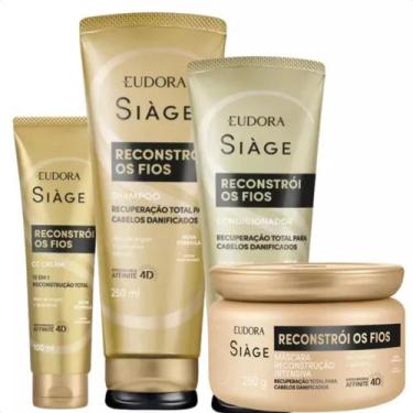 Imagem de Kit Siàge Reconstrói Os Fios (4 Itens) - Eudora Siàge