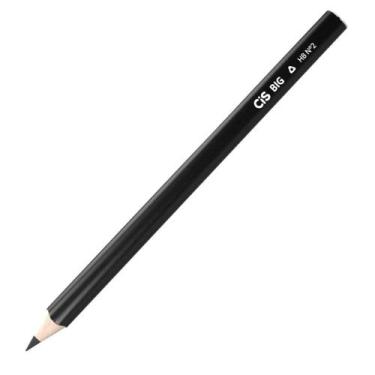 Imagem de Lápis Preto HB Nº 2 Big Jumbo Corpo Triangular Mina Resistente Cis  Es