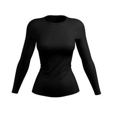 Imagem de Camisa Feminina Proteção Solar Uv+50 Camiseta Segunda Pele Térmica Lon