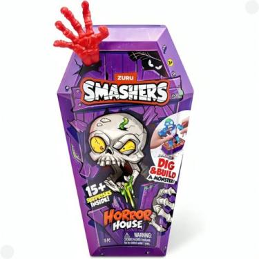 Imagem de Smashers Horror House Zombosauro Vermelho +15 Surpresas F0173-6 - Fun 