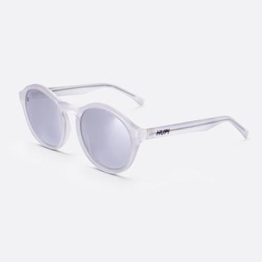 Imagem de Óculos De Sol Hupi Kona Transparente Proteção Uv Fosco Prata