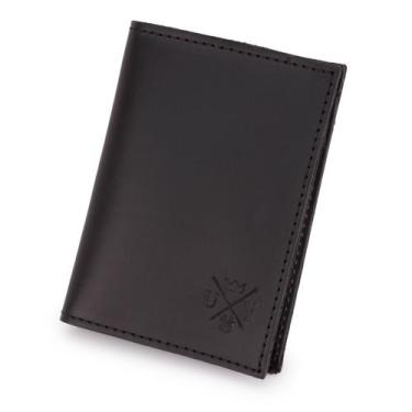 Imagem de Carteira Em Couro Masculina Slim Pequena Porta Cnh Cartão e Notas - Pa