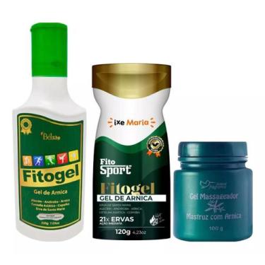 Imagem de Fitogel Gel de Arnica + FitoSport 21 Ervas + Gel Massageador Mastruz C