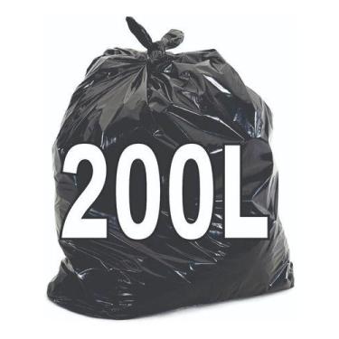 Imagem de Saco De Lixo 200 Litros Resistente 100 Unidades - HIGIPACK