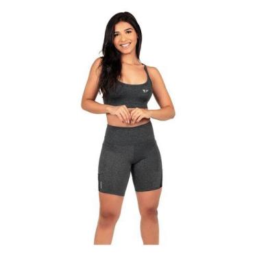Imagem de Conjunto Top E Short Tela Com Bolso Para Corrida Fitness - ElementFit,