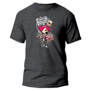 Imagem de Camiseta Básica Algodão Premium Estampa Digital Gaara Skull - NoBrand,