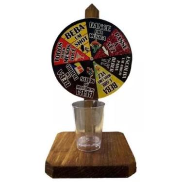 Imagem de Roleta Colorida Drink Jogo de Bebidas Vira Shot Tequila - Inova Decor