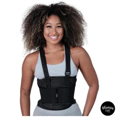 Imagem de Cinta Coluna Lombar Ergonômica Postura Proteção Alivia Dor Com Placa D