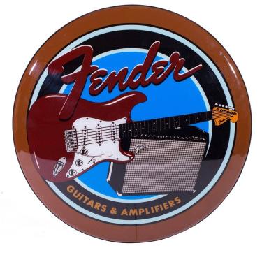 Imagem de Luminoso de Parede Guitarra Fender Retrô Vintage para Bar, Garagem, Churrasqueira, Espaço Gourmet