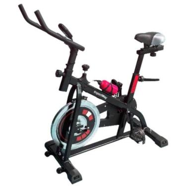 Imagem de Bicicleta Ergométrica Spinning até 120 kg com Inércia 8 kg Vermelho IW