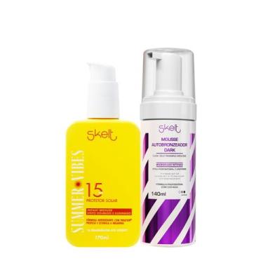 Imagem de Kit Skelt Summer Glow Dark Autobronzeador Protetor Solar (2 produtos)