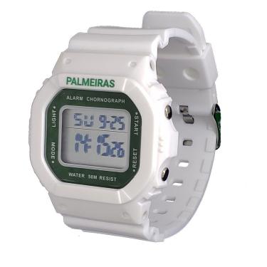 Imagem de Relógio Palmeiras Oficial Digital Esportivo Branco SEP-DIGI1-1-Unissex