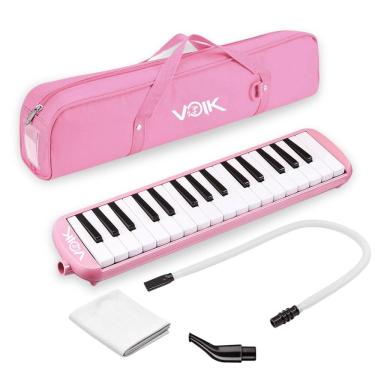 Imagem de Escaleta 32 Teclas Rosa Voik EM-32 Profissional Com Capa