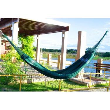 Imagem de Rede de Dormir Descanso Pernambucana Algodão Verde - TEIXEIRA