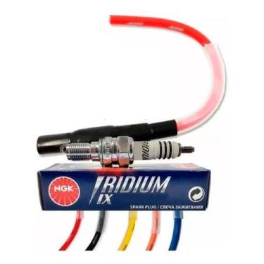 Imagem de Kit vela Iridium + Ibooster f3 honda titan 150 titan 160 - NGK