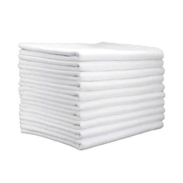 Imagem de 20un Pano de chão saco duplo alvejado grande 46x83cm branco