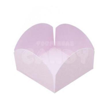 Imagem de Forminha 4 Pétalas Rosa Bebê com 50 Unidades 3,4x3,4 - Candy