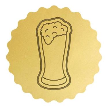 Imagem de Cortador Biscoito Copo Boteco Tulipa Chopp Espuma - DOCE IMPRESSO,  8c