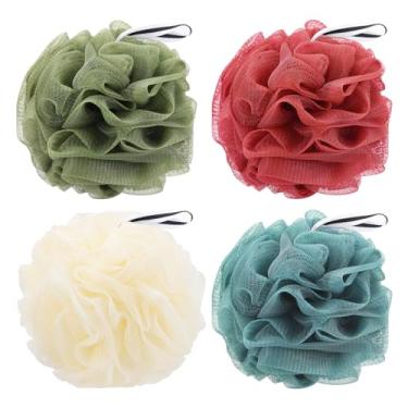 Imagem de Tbestmax Pacote Com 4 Esponjas De Banho, Buchas De Banho, Esponjas De Malha, Esfoliantes Corporais E Esfoliantes - 50G/Peça