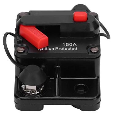 Imagem de Disjuntor de Reinicialização Automática, Suporte de Fusível, Interruptor de Cobre à Prova D'água, Vermelho, Dc12-42v, para Veículo Marinho (150A)