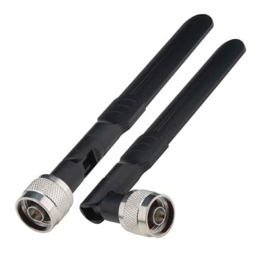 Imagem de Kaunosta Antena WiFi de banda dupla 2,4 GHz 5,8 GHz 12 dbi alto ganho N antena direcional macho para roteador WiFi, placa de rede sem fio, adaptador USB, medidor SWR, antena externa, testador de